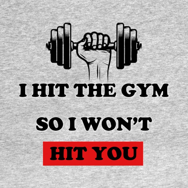 I HIT THE GYM  / Funny / BOXING / Weight Lifting / Birthday / by PRINT-LAND